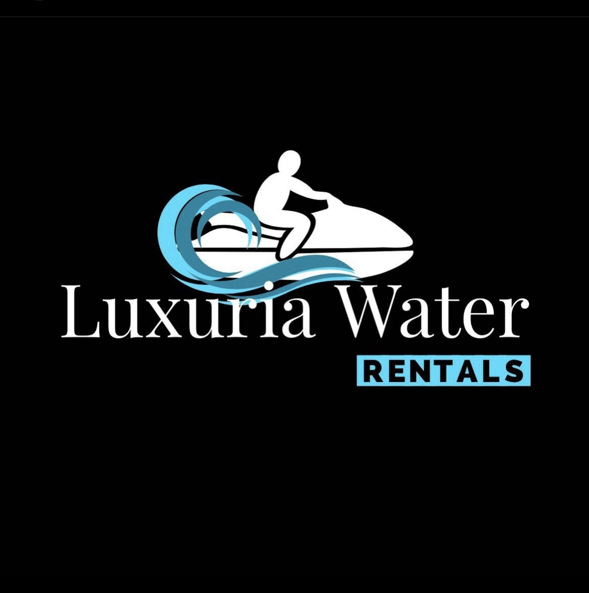 Luxuria Water Rentals logo - luxury water rental service website